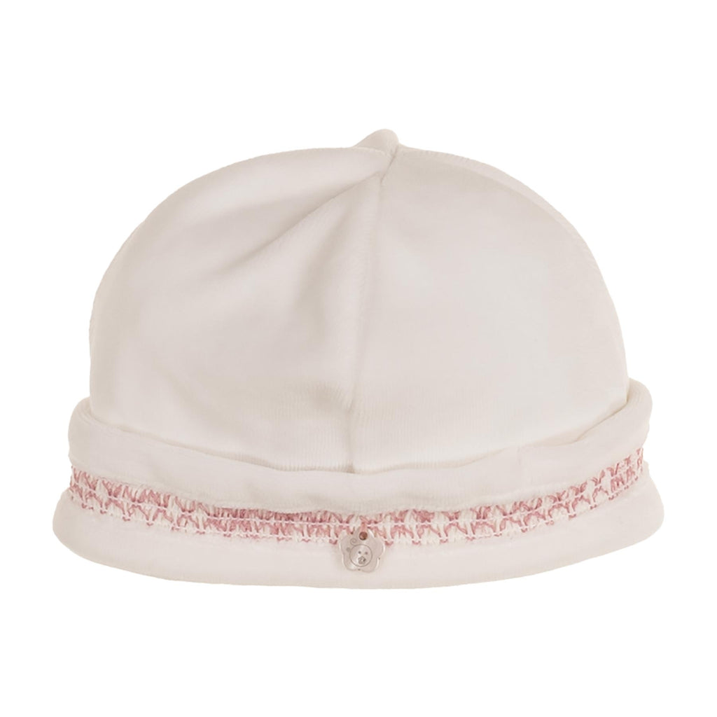 AW25 DEOLINDA Romera Girls Ivory & Pink Hat - 25G13