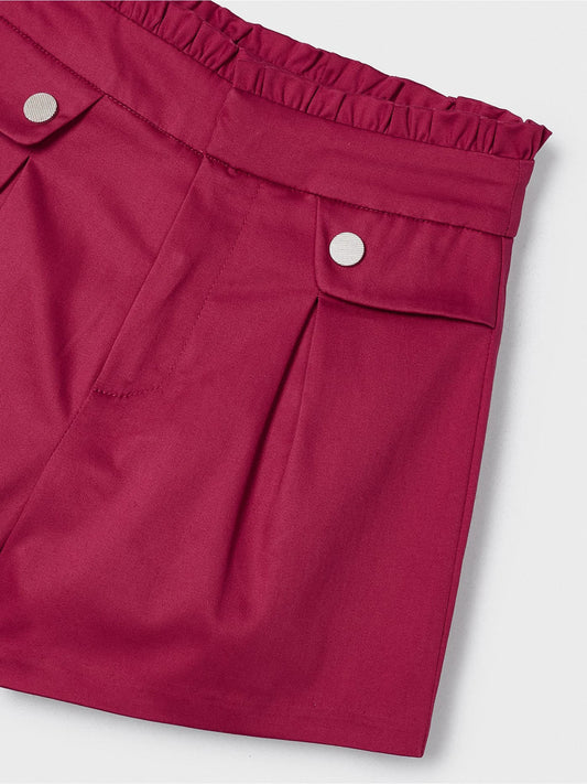 MAYORAL Girls Hibiscus Pink Cotton Shorts - CLEARANCE SALE