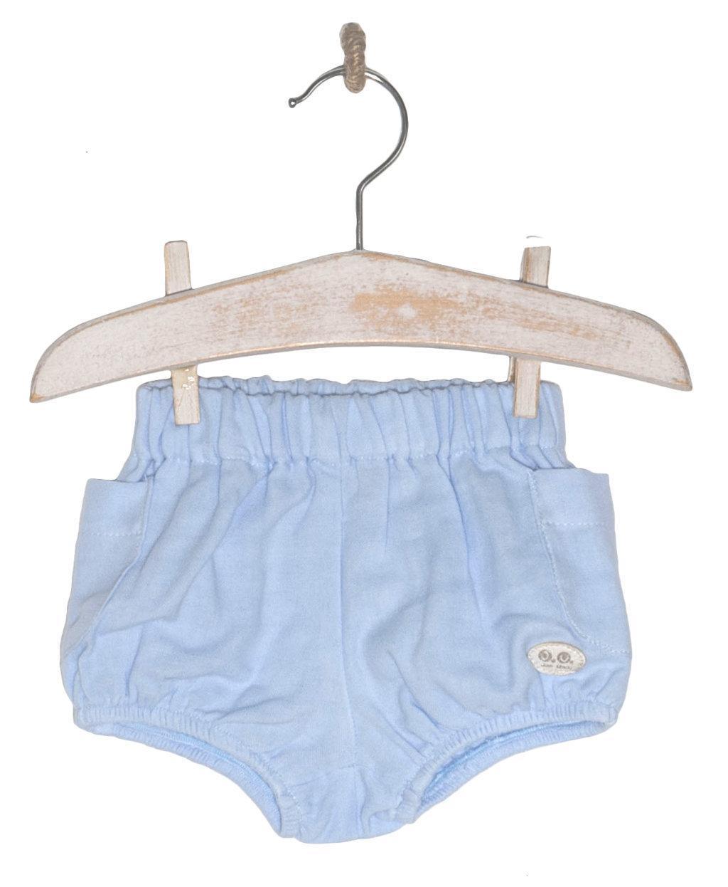 JOSE VARON Baby Boys Blue & White Crown Jam Pant Set 