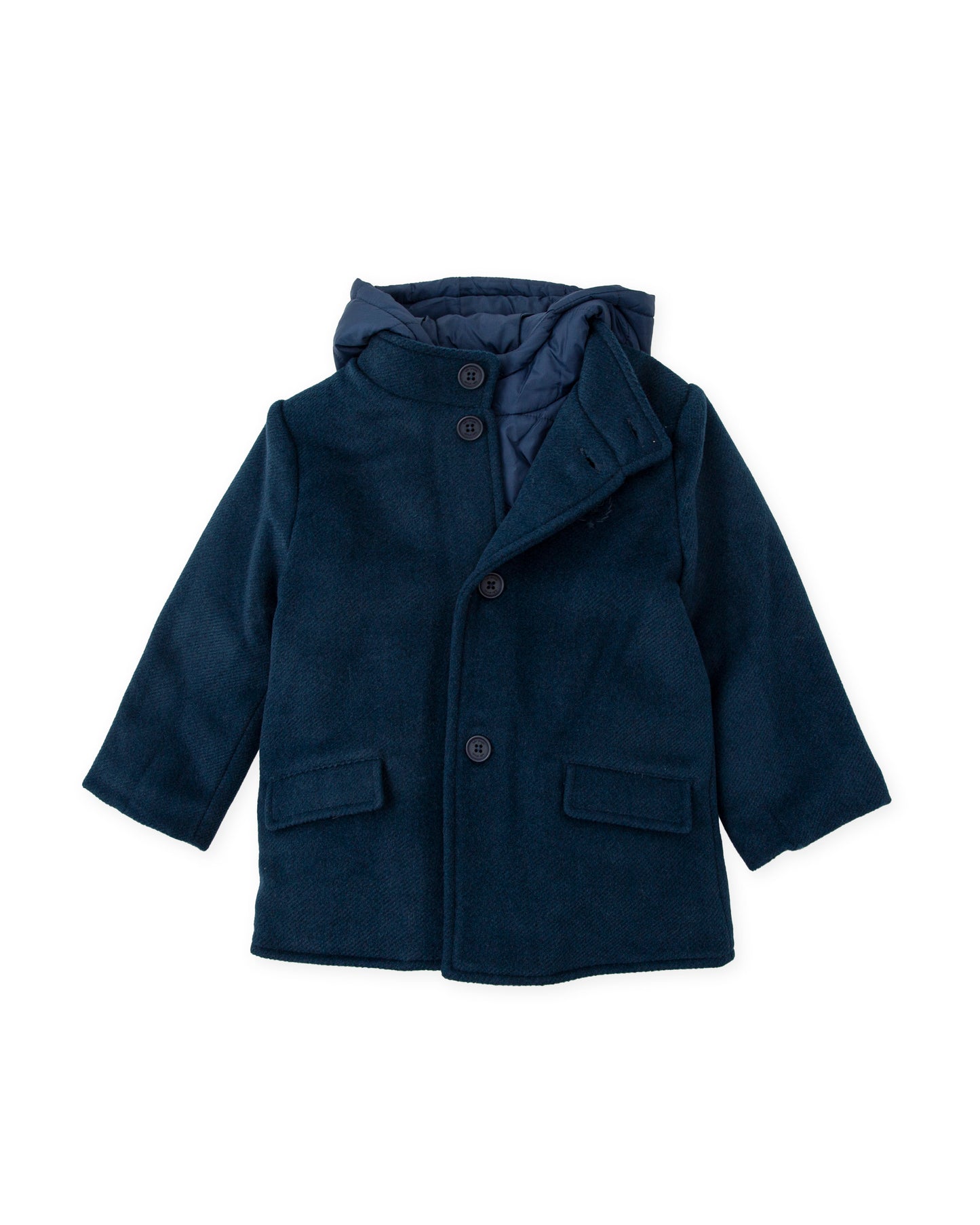 TUTTO PICCOLO AW24 Fuego Boys Navy Padded Duffle Coat