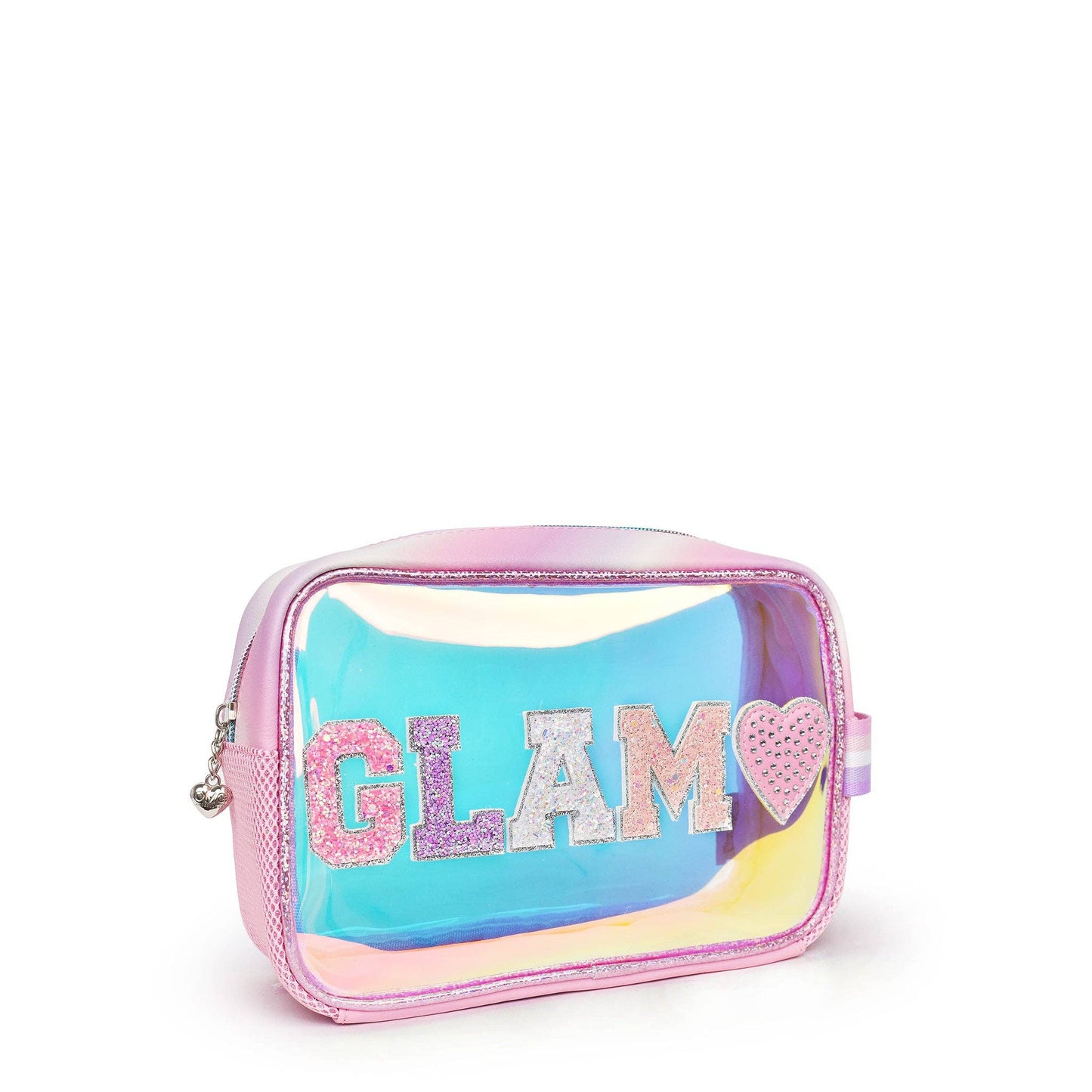 OMG ACCESSORIES 'Glam' Clear Glazed Pouch