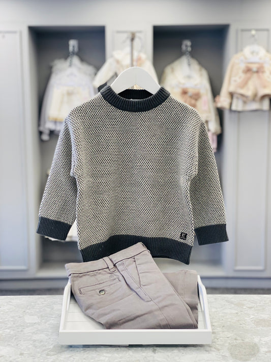AW25 MAYORAL Boys Grey Jumper & Trousers
