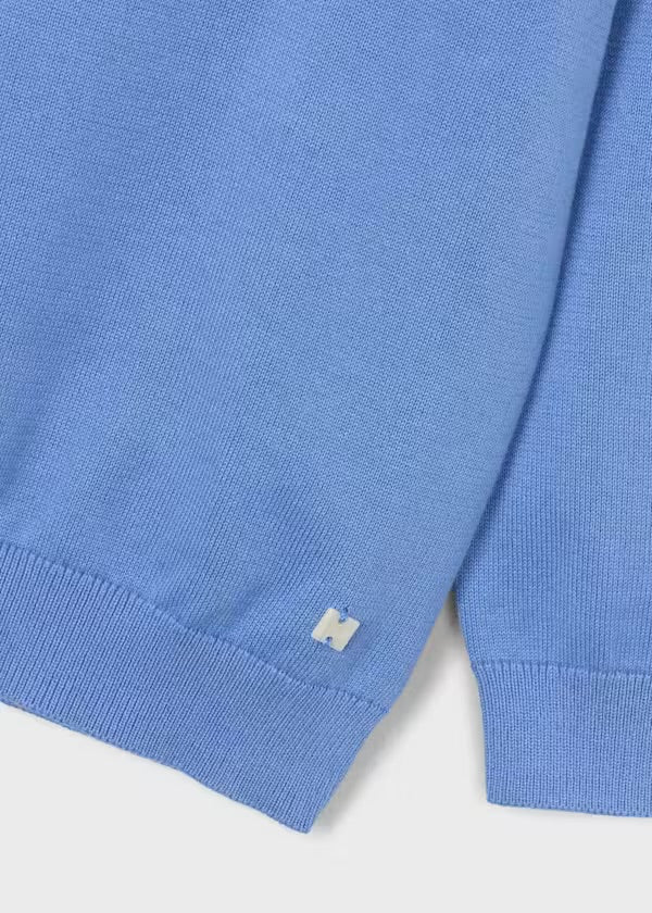 MAYORAL Boys Capri Blue Crew Neck Jumper - 311