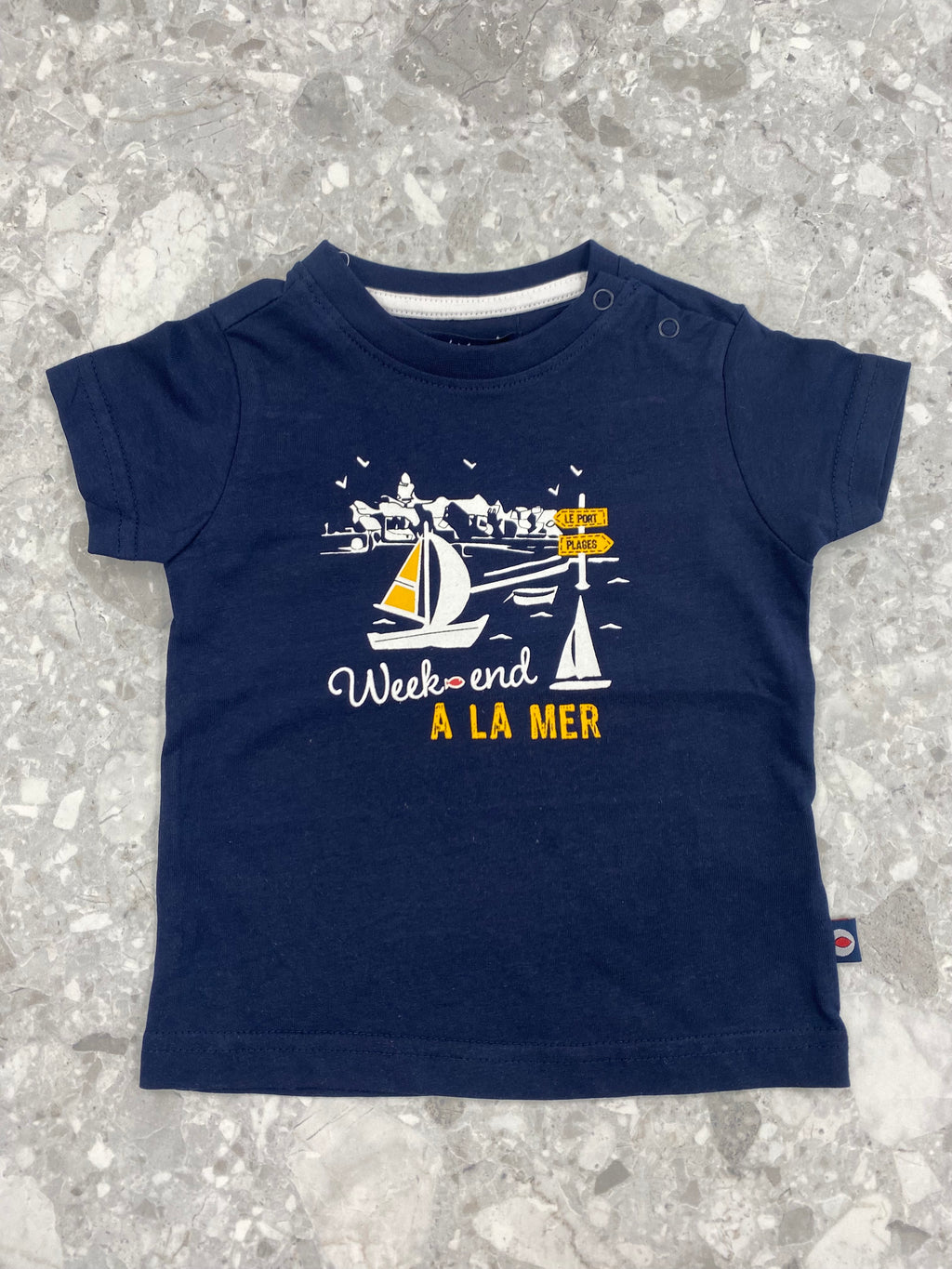 WEEKEND A LA MER Trankil Boys Navy T-Shirt