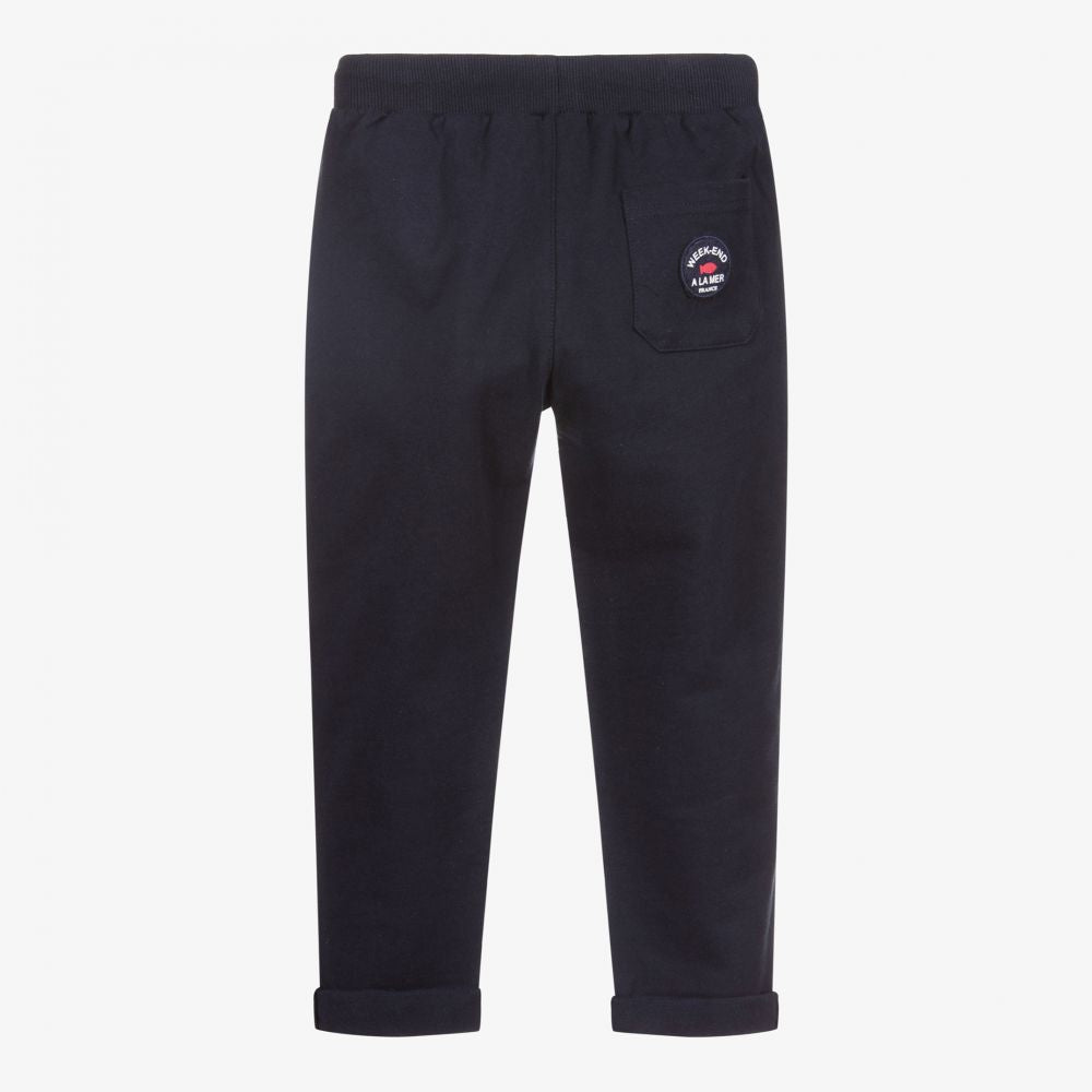 WEEKEND A LA MER Boys Courvite Navy Joggers