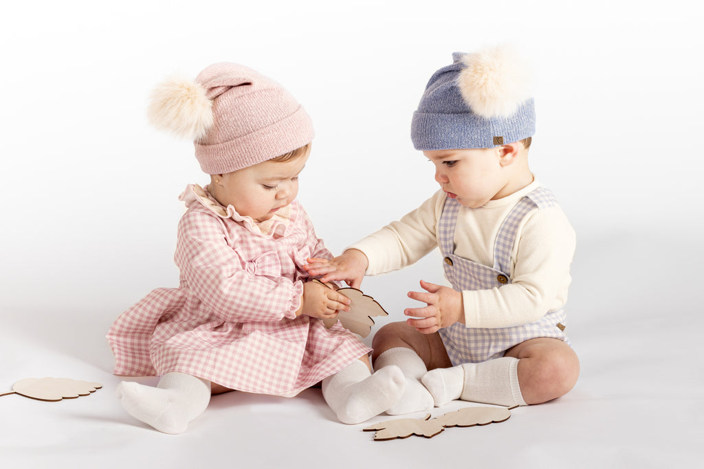 AW25 CALAMARO Berg Girls Pink Gingham Dress - 21303