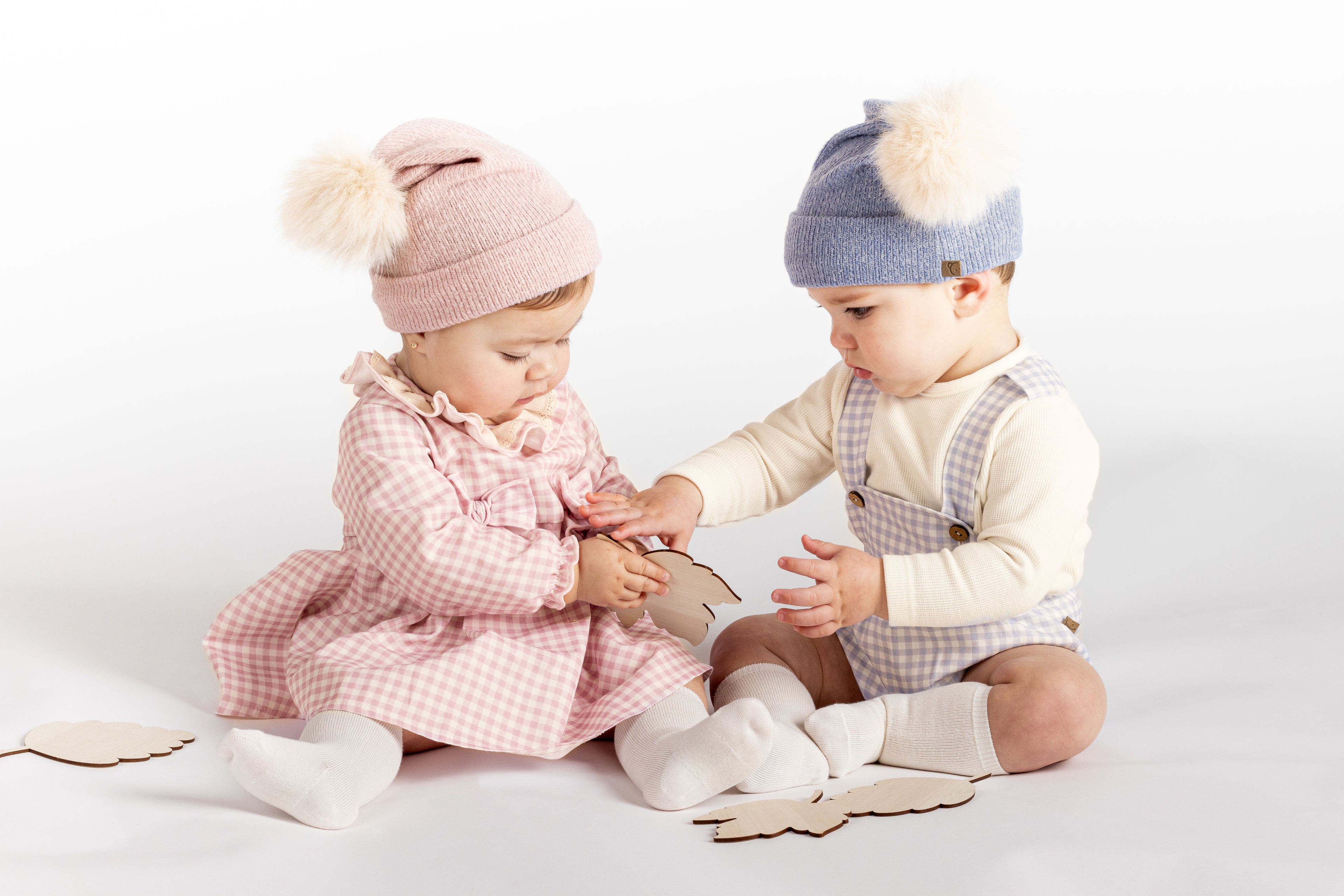 AW25 CALAMARO Berg Girls Pink Gingham Dress - 21303