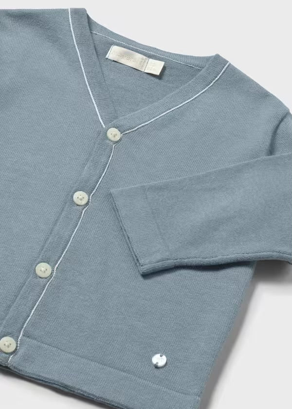 MAYORAL Boys Jade Green Trouser Set with Cardigan - 1310