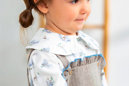 AW25 MAC ILUSION Cielo Invernal Girls Blouse & Pinafore Dress - 9901