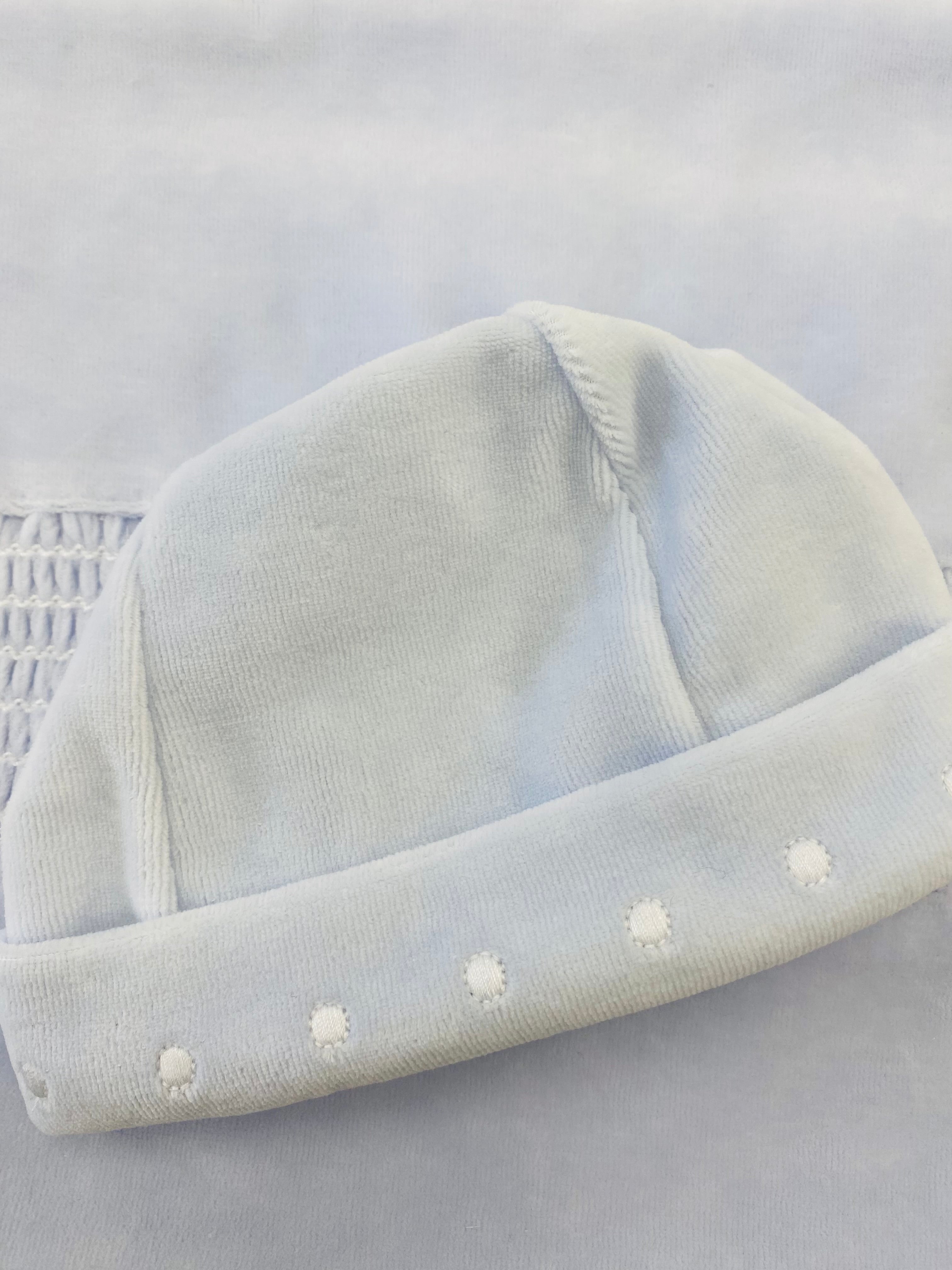 AW25 DEOLINDA Fantasy Boys Blue Velour Hat - 25G20