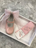 MEIA PATA Pearl Pink Girls Knee High Socks