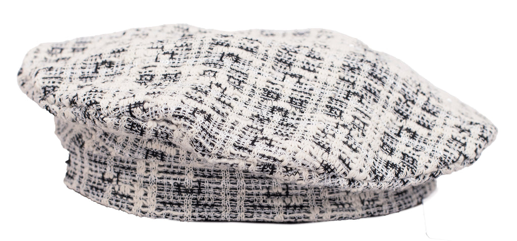 AW25 CALAMARO Alisio Girls Black Tweed Skort Set with Beret - 11259