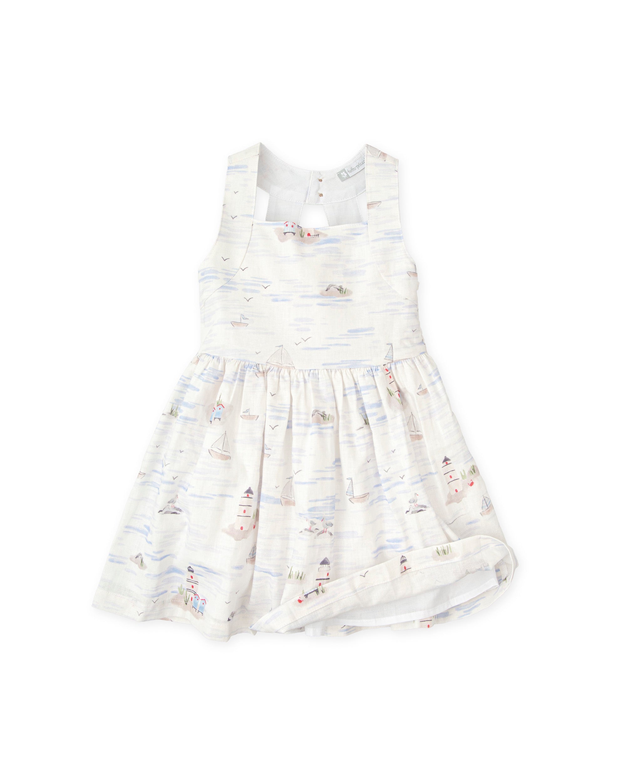 TUTTO PICCOLO SS25 Montpellier Girls Printed Dress