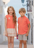 MIRANDA NEL BLU Coral Boys T-Shirt