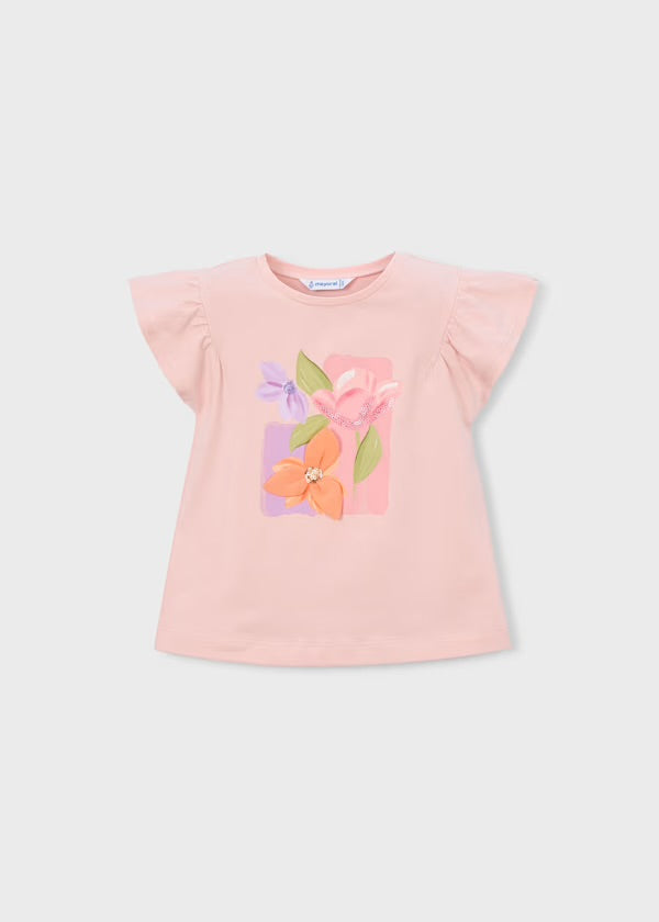 MAYORAL Girls Blossom Multicolour Floral Shorts Set - 3907