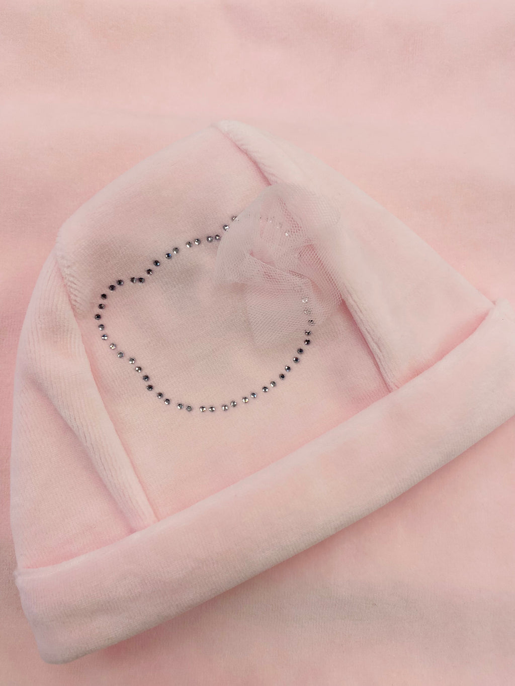 AW25 DEOLINDA Superstar Girls Pink Tulle & Diamante Hat - 25G06