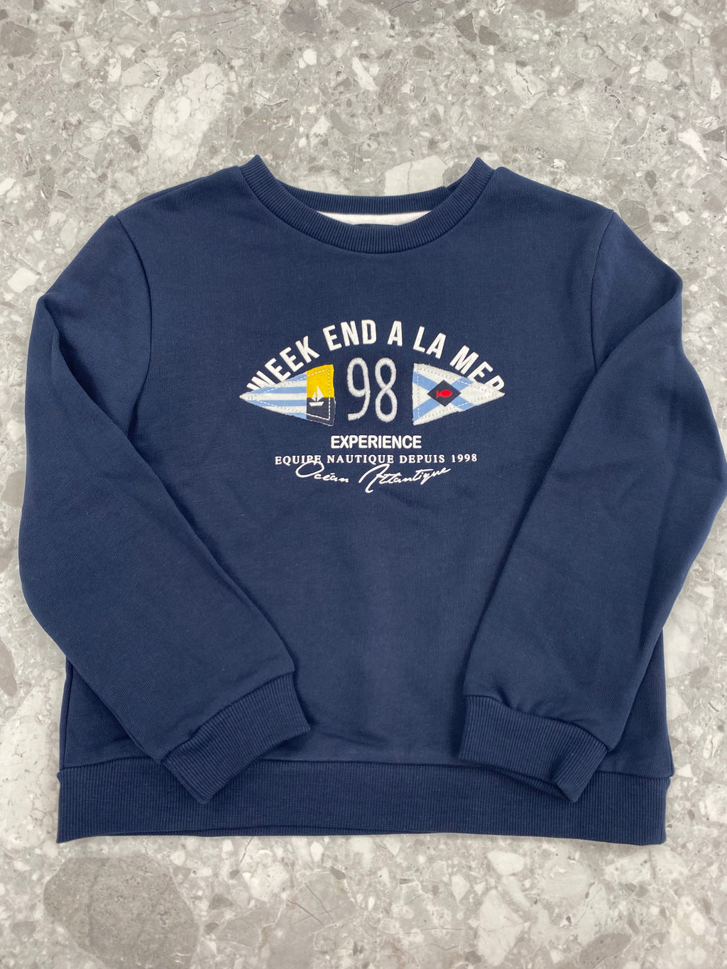 WEEKEND A LA MER Boys Starbuck Navy Sweatshirt