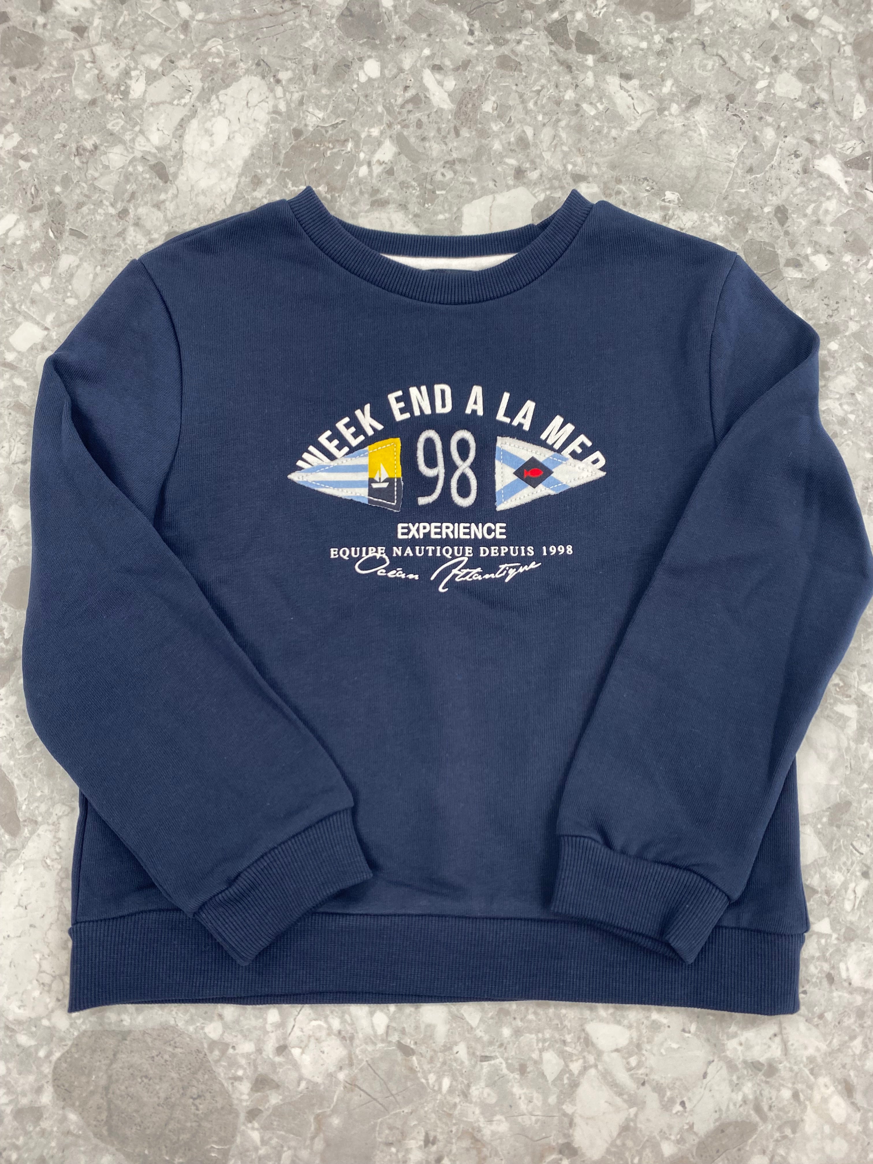 WEEKEND A LA MER Boys Starbuck Navy Sweatshirt