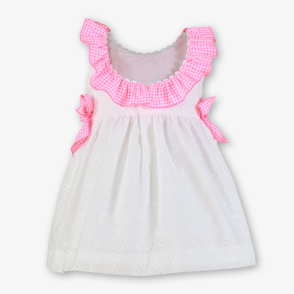 MIRANDA Neon Check Girls Dress - 604V