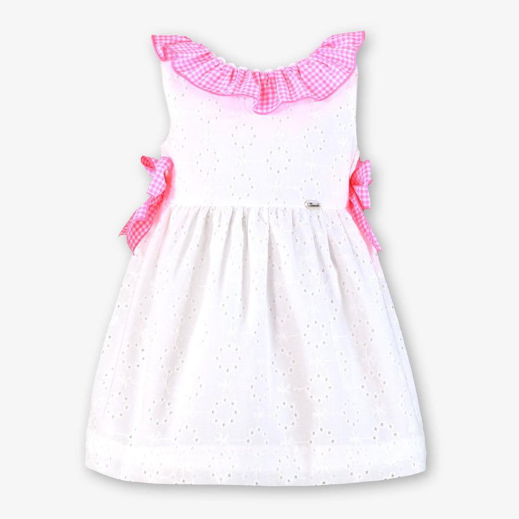 MIRANDA Neon Check Girls Dress - 604V