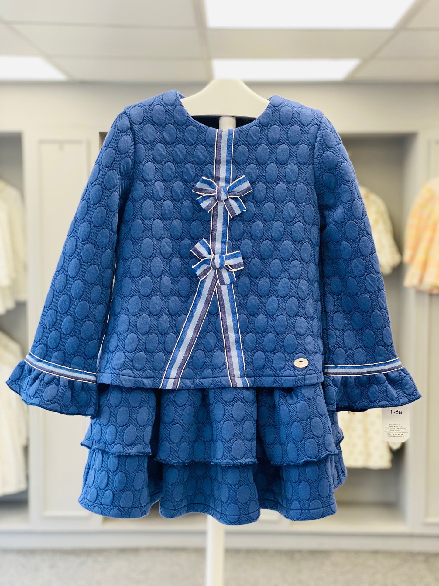 BASMARTI AW21 Blue Girls Dress - CLEARANCE SALE