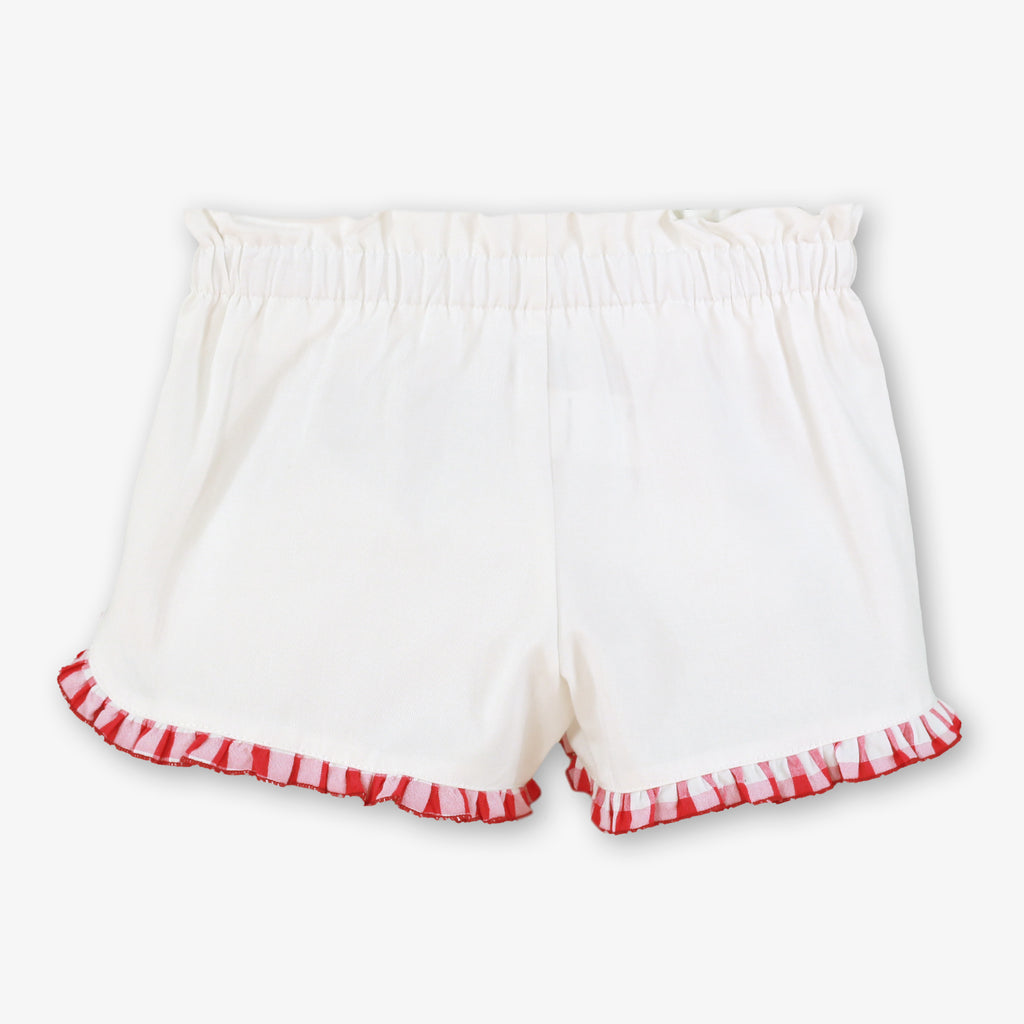 MIRANDA Red & White Gingham Girls Short Set - 616/23