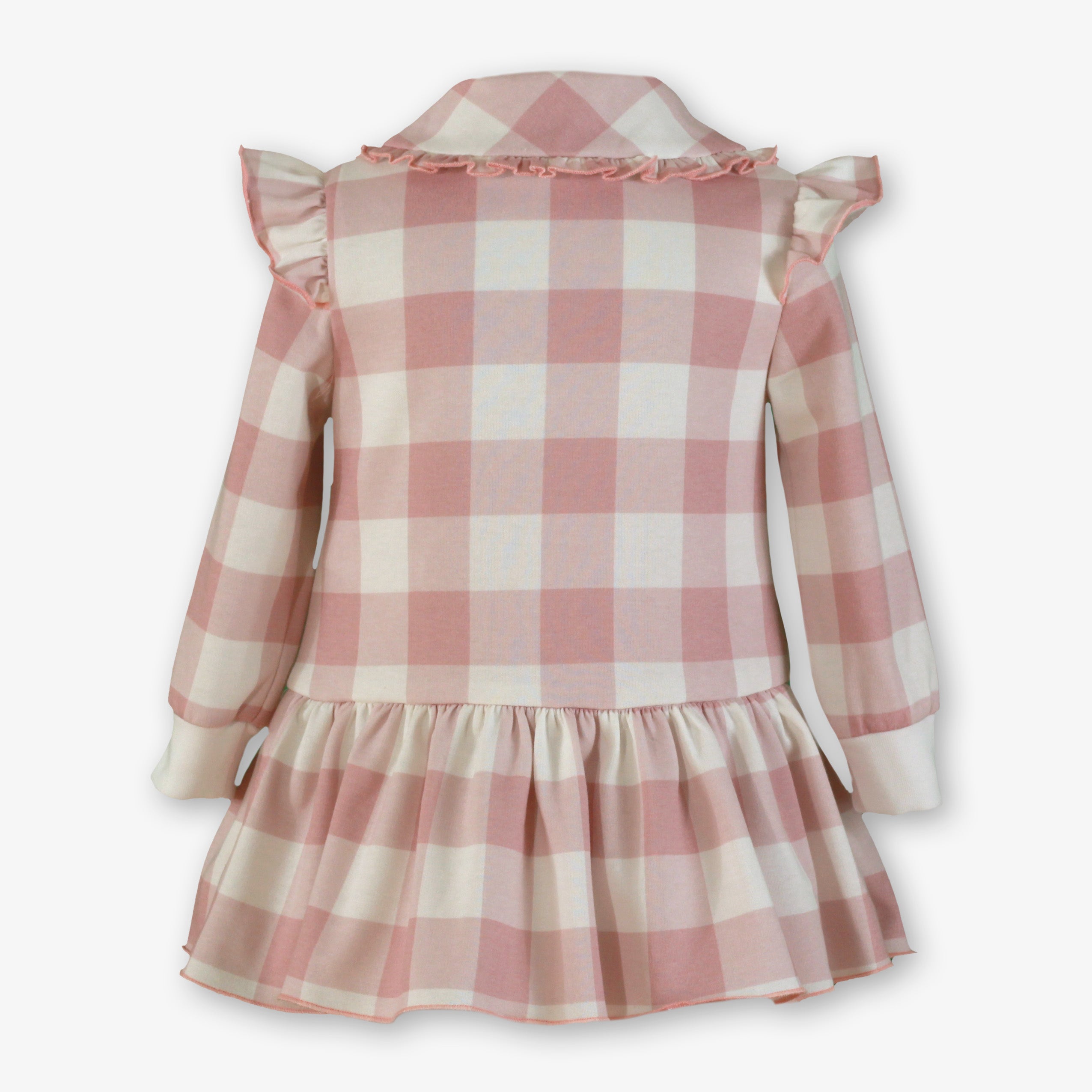 AW25 MIRANDA Pink Check Girls Dress - 617V