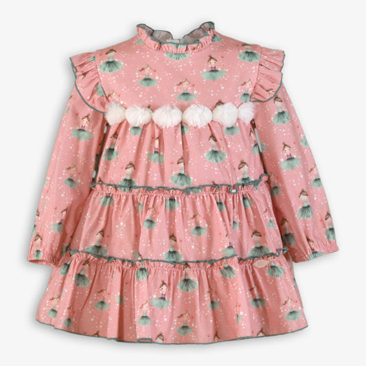 AW25 MIRANDA Pink Girls Ballerina Dress - 618V