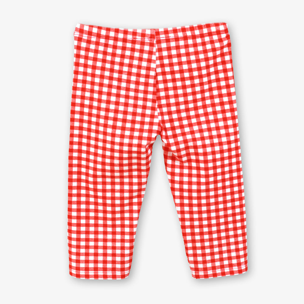 MIRANDA Red Gingham Girls Leggings Set - 624/5