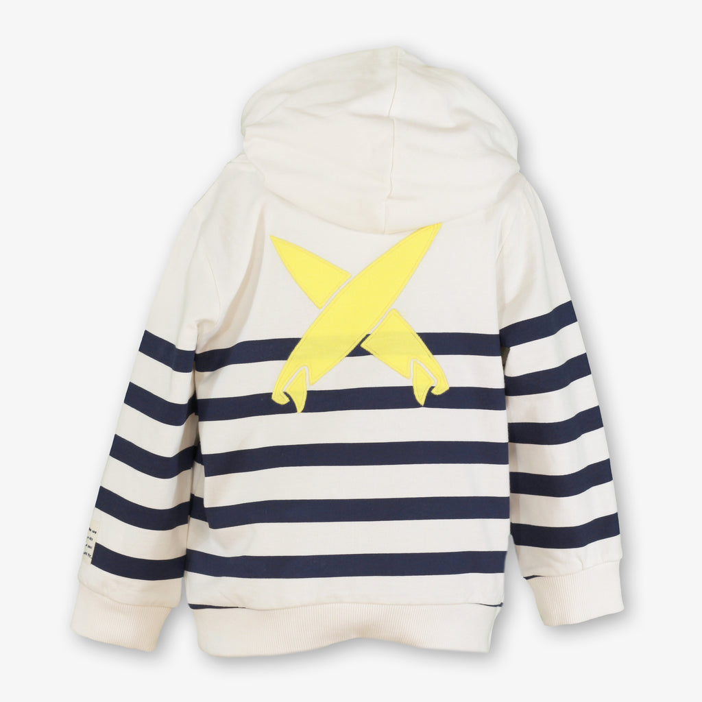 PRE ORDER MIRANDA Navy Stripe Boys Hoodie Sweatshirt - 630/1