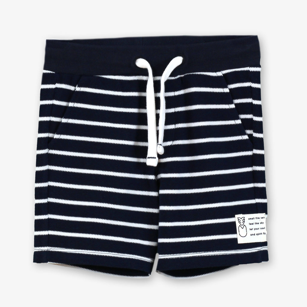 PRE ORDER MIRANDA Navy Stripe Boys Shorts Set - 630