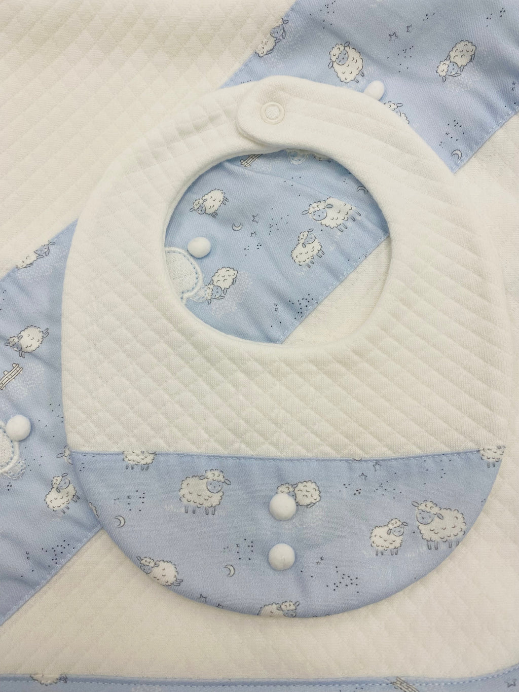 AW25 DEOLINDA Montana Boys Blue Sheep Bib - 25B08