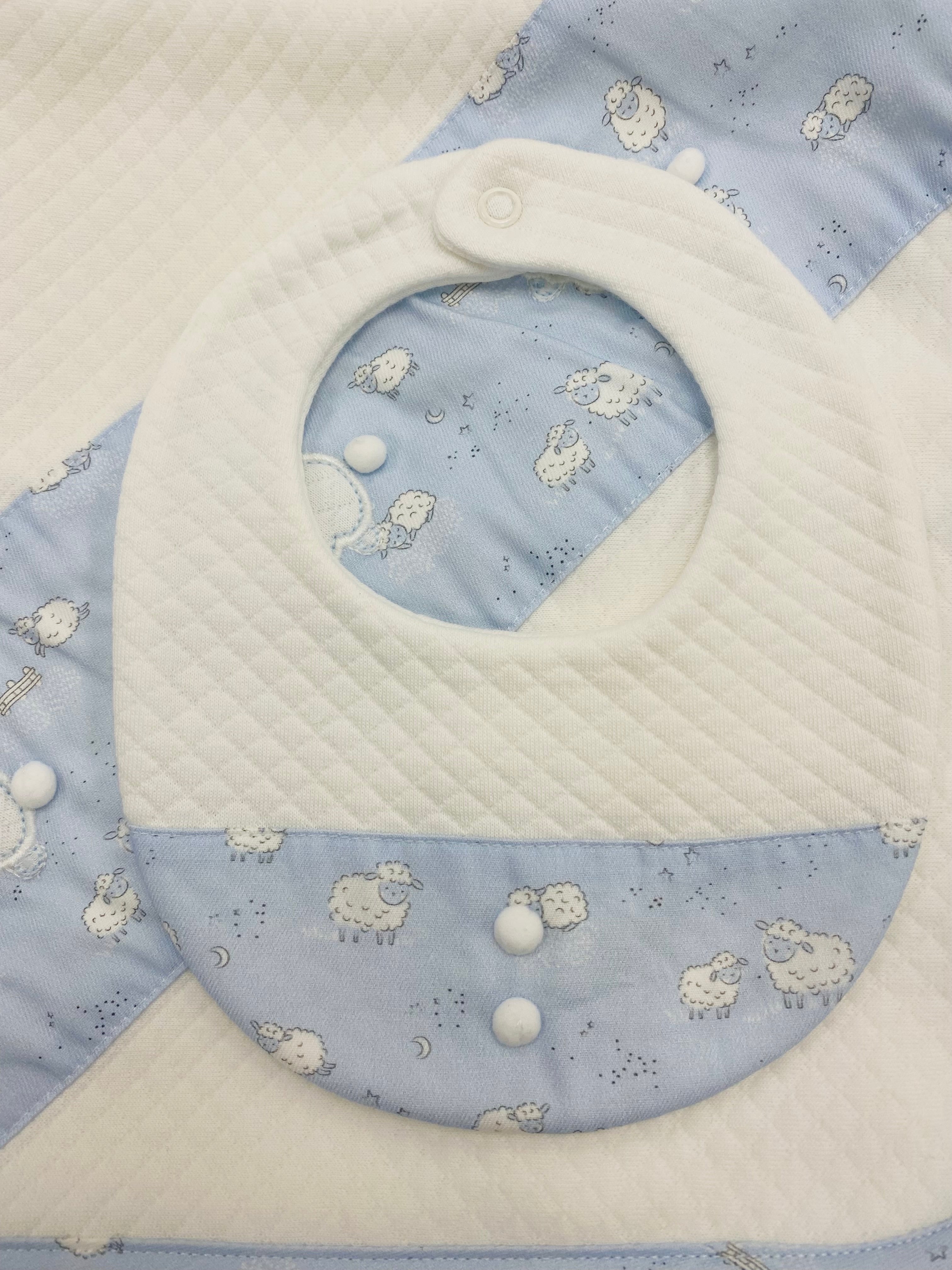 AW25 DEOLINDA Montana Boys Blue Sheep Bib - 25B08