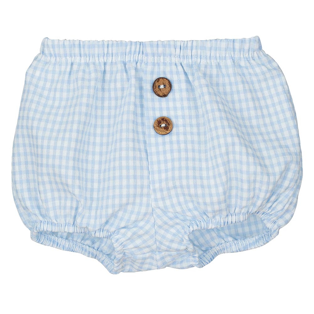 CALAMARO BASICS Baby Boys Blue Gingham Jam Pants - 16029