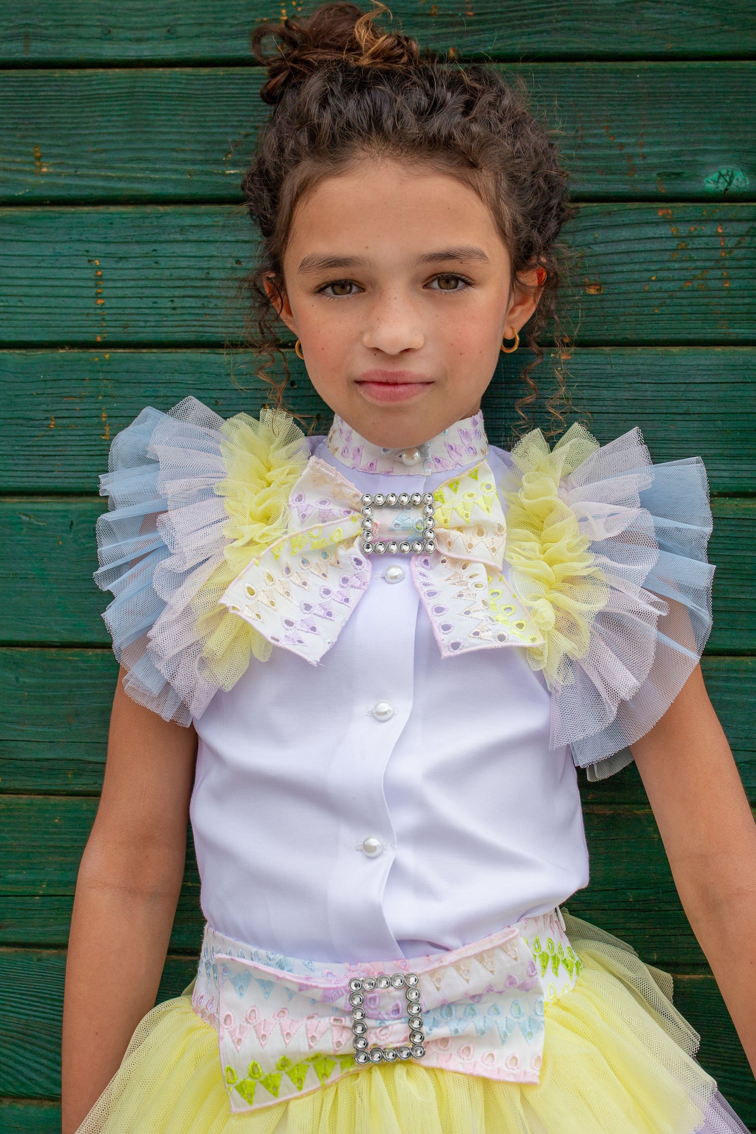 NAXOS Iris Pastel Tulle Girls Skirt Set - 7358