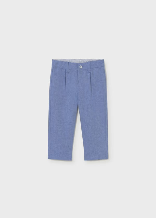 Mayoral Capri-blue cropped tailored trousers – style 1002