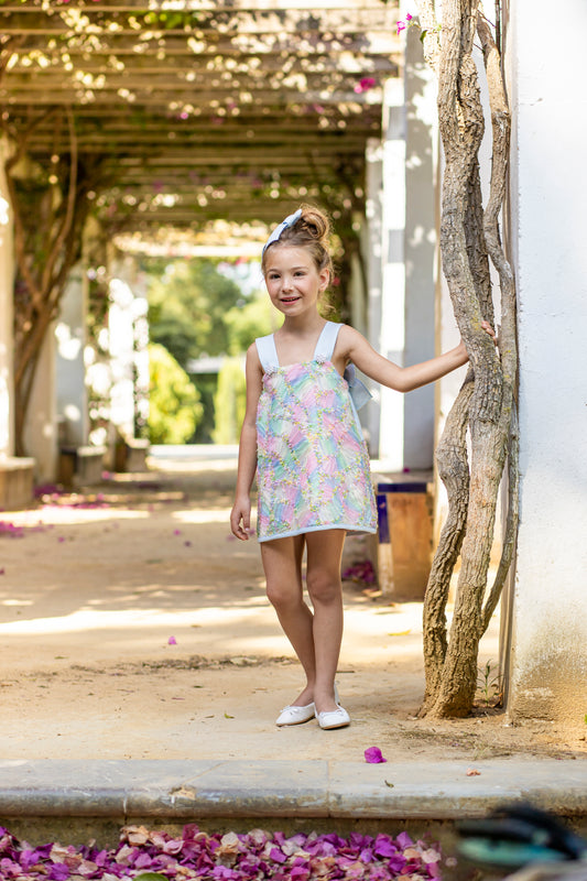 NAXOS SS25 Claro Girls Pastel Tulle Dress - 7537