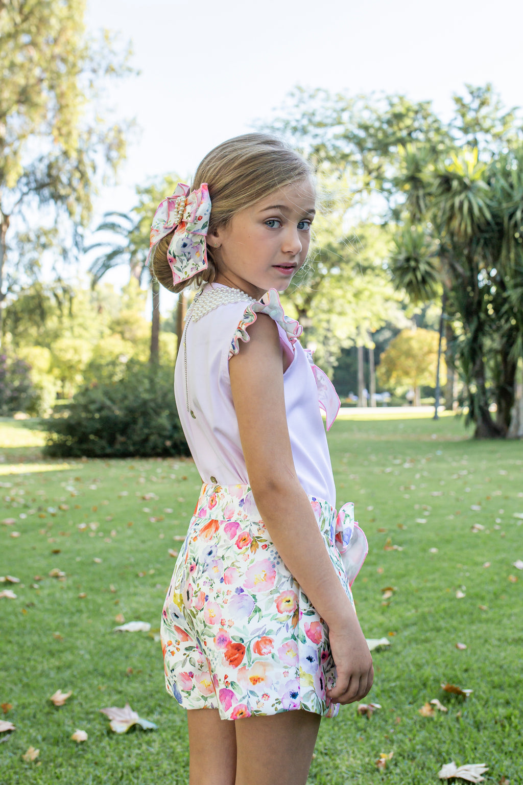 NAXOS SS25 Lila Girls Multicolour Short Set - CLEARANCE SALE