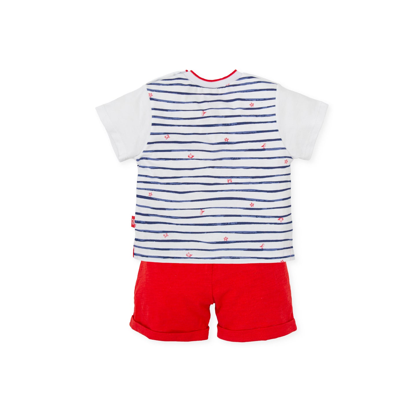 TUTTO PICCOLO Buceo Navy & Red Boys Short Set - 7587