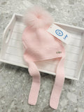 RAHIGO Baby Pink Girls Pom Pom Hat with Ear Flaps - 252138