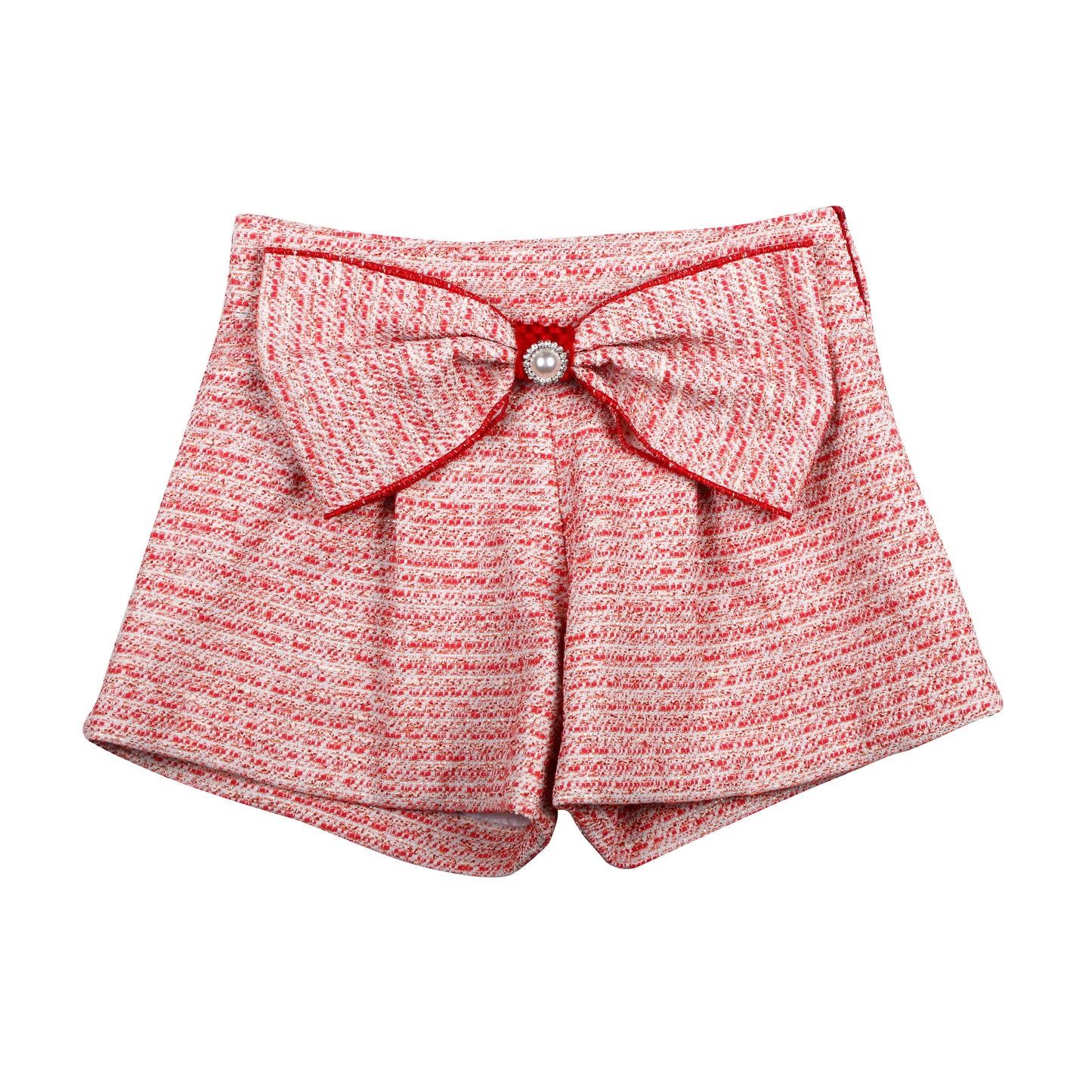 PRE ORDER AW25 NAXOS Red Tweed Girls Short Set - 7663