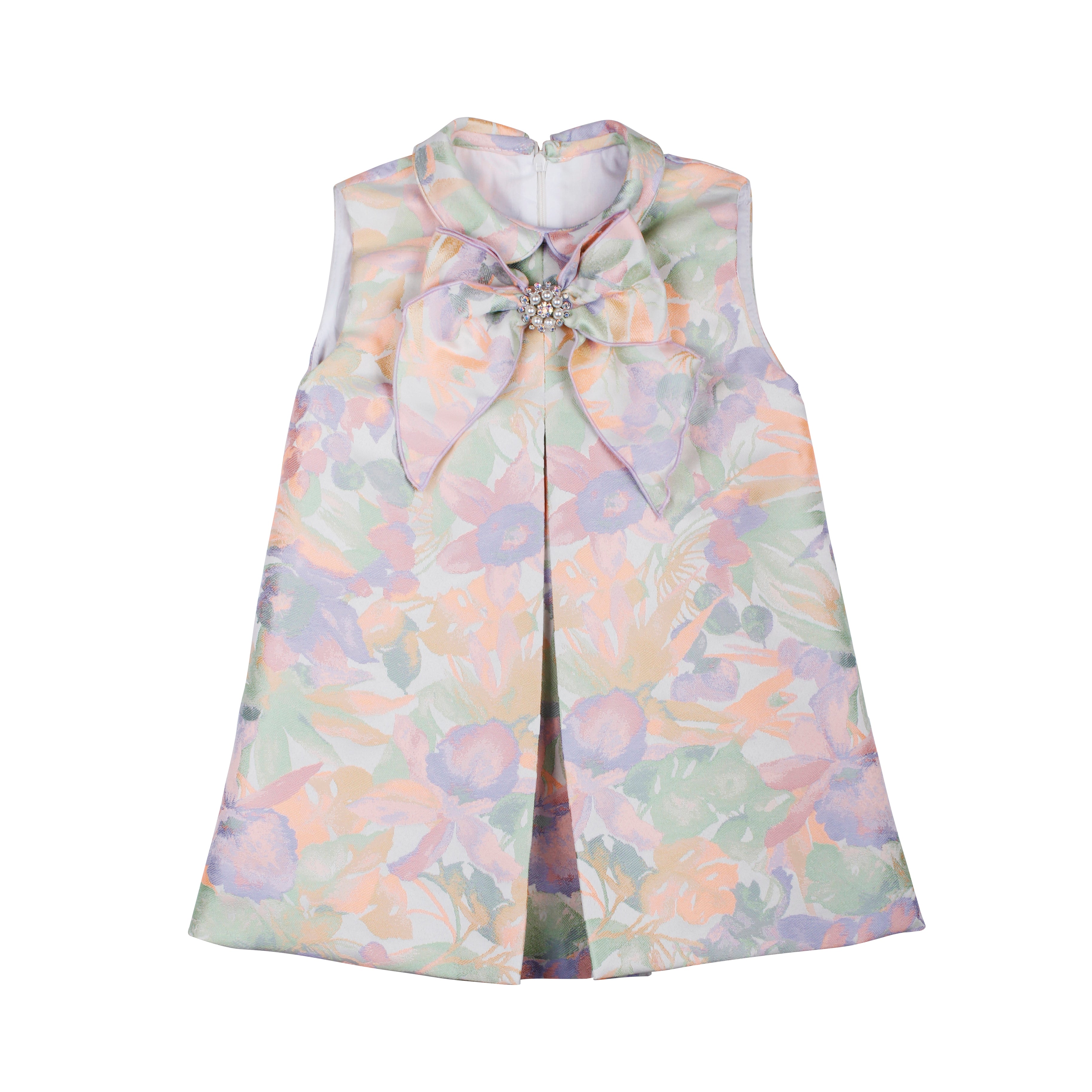 NAXOS Fluor Girls Neon Floral A-Line Dress - 7746