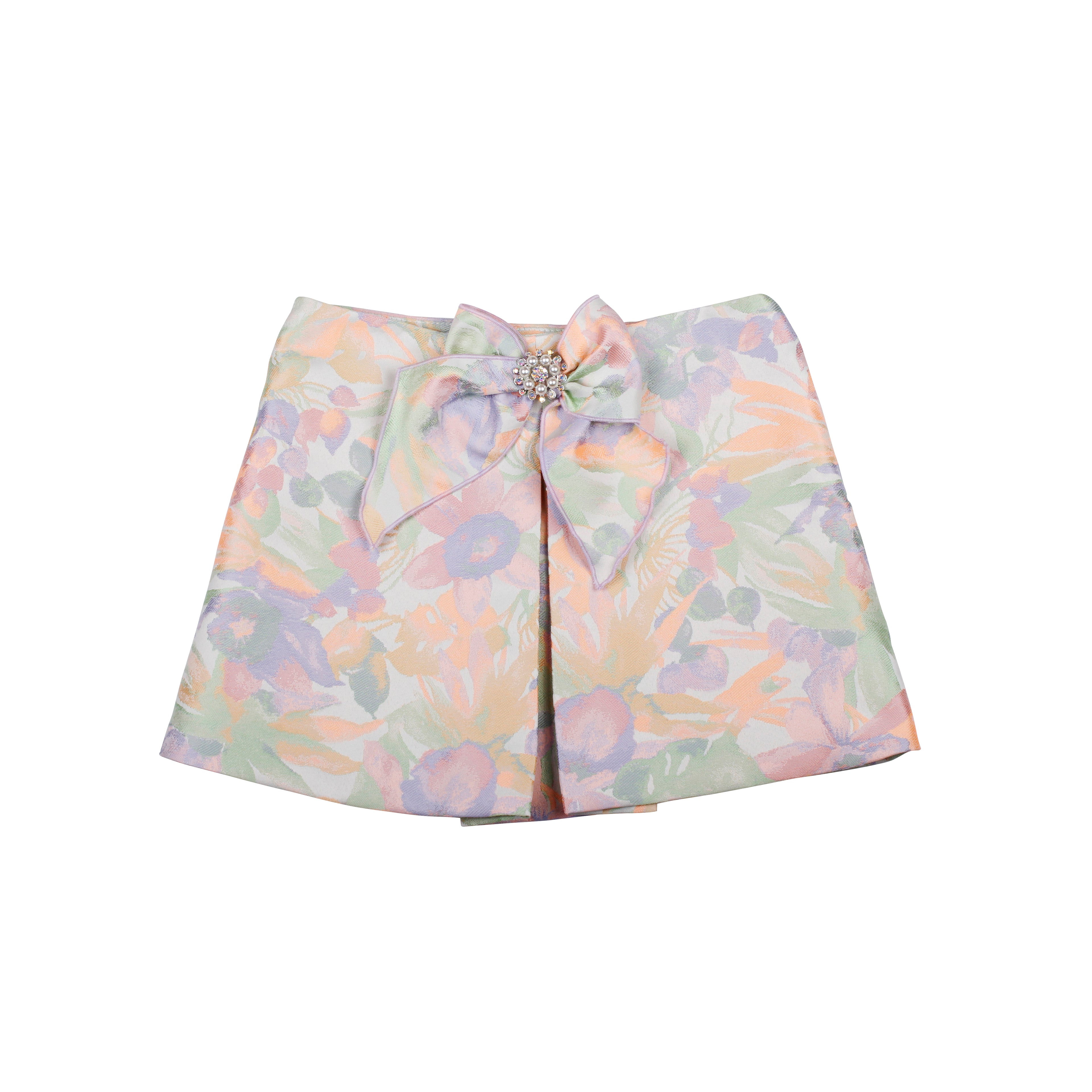 NAXOS Fluor Girls Neon Floral Skirt Set - 7778