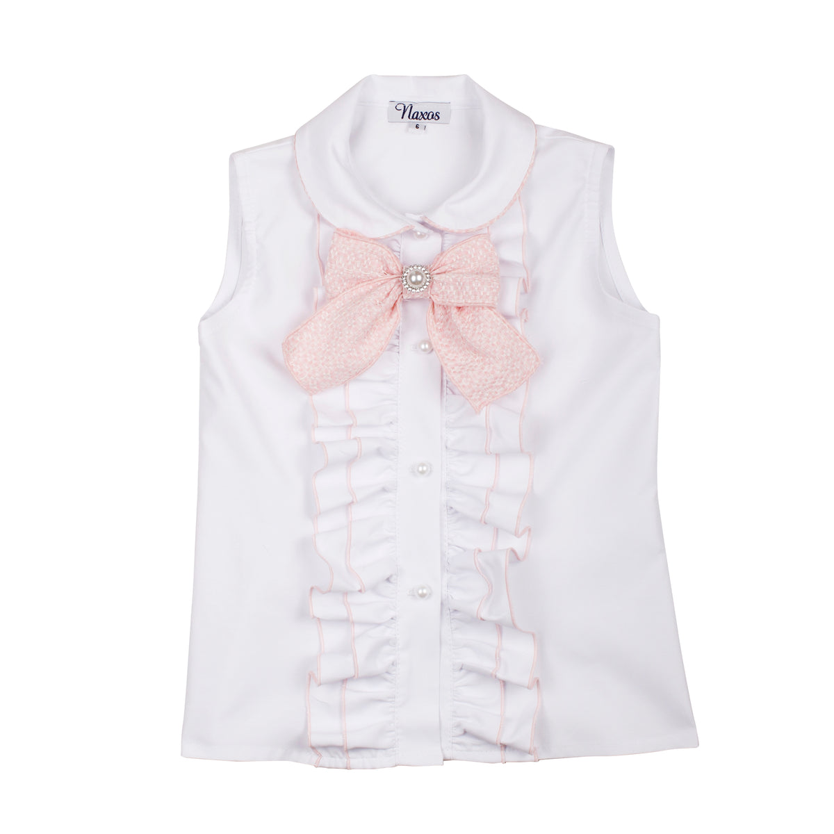 Naxos Rosalia Girls Pink Jacquard Skirt Set - 7753