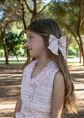 NAXOS Adela Girls Pink Jacquard Hair Bow