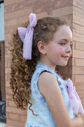 PRE ORDER NAXOS Delfinio Girls Pink Tulle Hair Bow