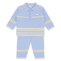 BLUES BABY Rochefort Boys Blue Knitted Two Piece Set - 2126