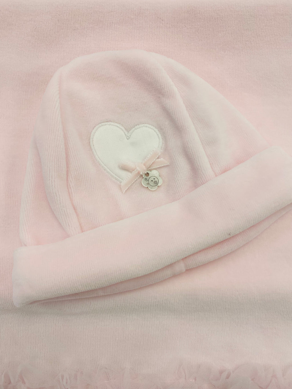 AW25 DEOLINDA Love Girls Pink Velour Hat - 25G07