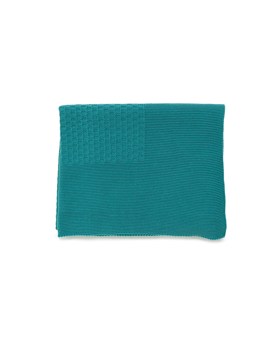 JULIANA Ensueno Teal Knitted Blanket