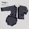 RAHIGO Navy & Cream Boys Three Piece Jam Pant Set - 26220